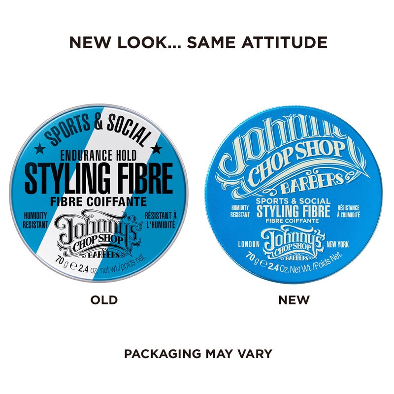 Johnny's Chop Shop Sports & Social Fibre Mens Grooming & Hair Styling Humidity Resistant, Endurance Strong Hold Gel Paste, Beeswax 2.4 oz (Pack of 1) - Image 2